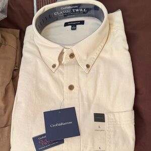 Croft & Barrow Men's Button-Down Cream Shirt